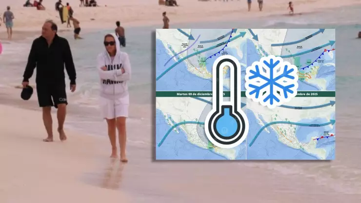 ¡Bajará el termómetro! El frente frío 19 llegará a Quintana Roo a partir de este día | CLIMA