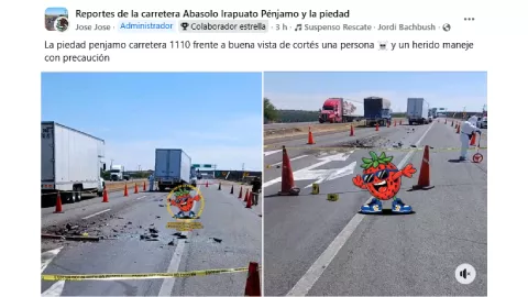 Accidente carretera La Piedad Pénjamo hoy