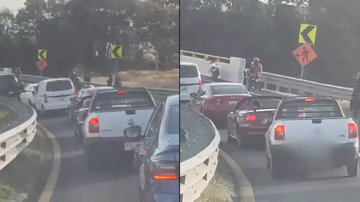 Accidente deja caos y tráfico sobre la carretera vía corta Chiautempan-Puebla hoy; conductor resultó herido