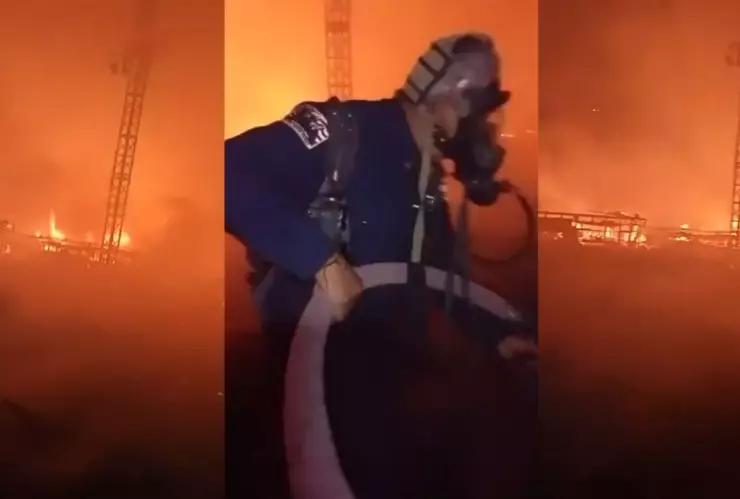 Incendio en San Miguel