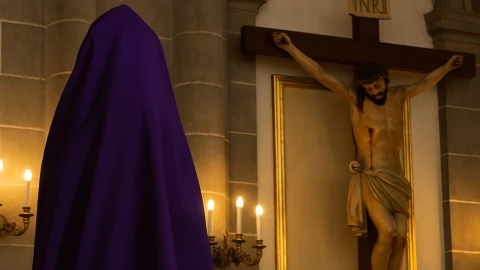 ¿Por qué se tapan los santos en Semana Santa?