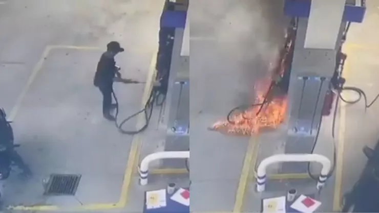 Hombres armados intentan incendiar gasolinera en Tabasco