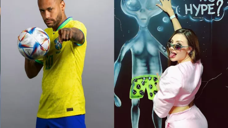 Neymar le pide fotos íntimas a modelo brasileña