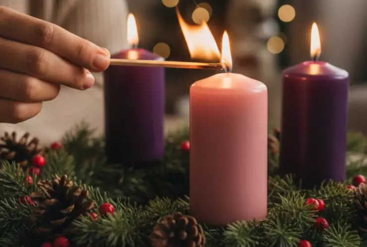 Oración para el tercer domingo de adviento 2025: ¿De qué color es la vela que se enciende este 14 de diciembre?