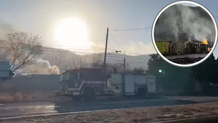 Incendio en bodega de diésel en Culiacán