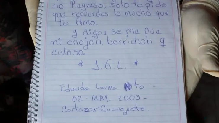 Encuentran carta de joven desaparecido en crematorio clandestino de Teuchitlán