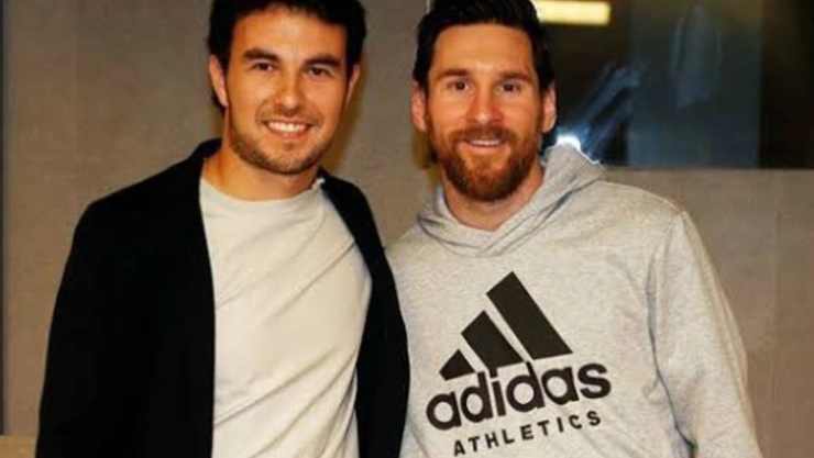 El encuentro entre Checo Pérez y Lionel Messi
