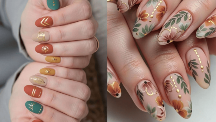 5 diseños de uñas boho, ideal para lucir flores elegantes.png