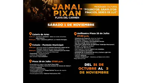 programa janal pixán y día de muerto playa del carmen