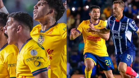 Judagores del Club América vs Club Monterrey
