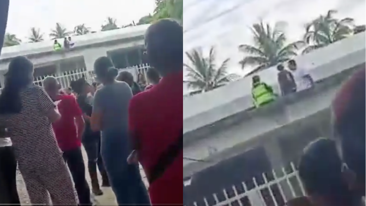 Atacó a su prefecta y a su compañero: Alumno saca navaja durante riña dentro de secundaria en Colima