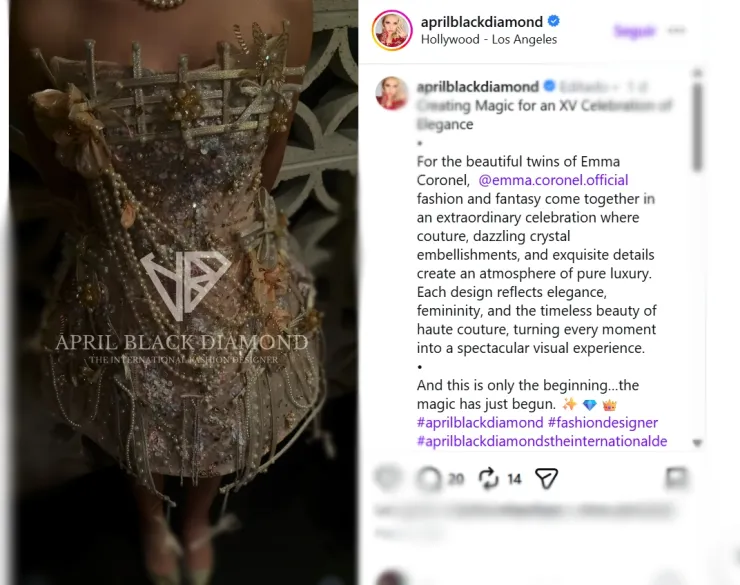 Vestidos XV años gemelas de El Chapo