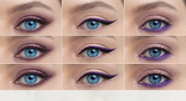 Cómo usar el eyeliner violeta para destacar tu mirada