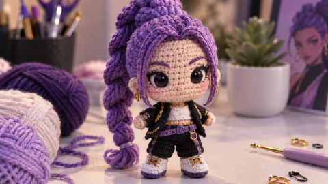 Mini amigurumi inspirado en Rumi