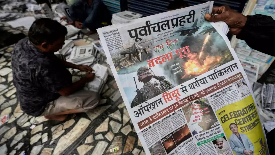 Portadas de ataques indios a territorio controlado por Pakistán.