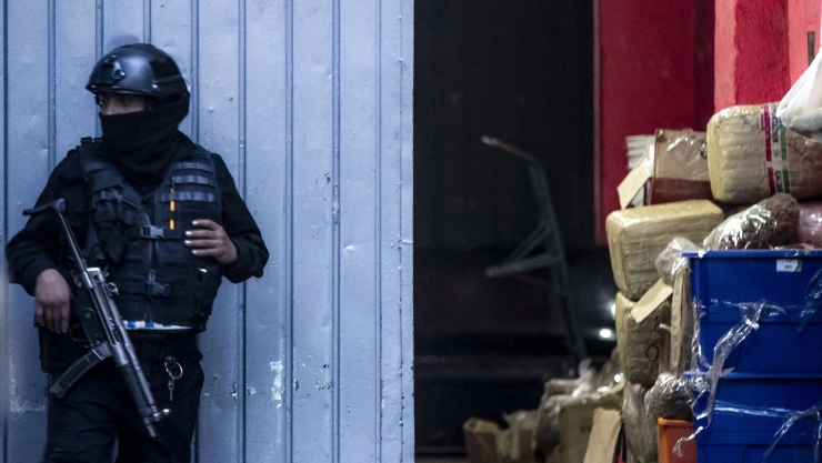 Operativo Anti drogas en Colonia Morelos