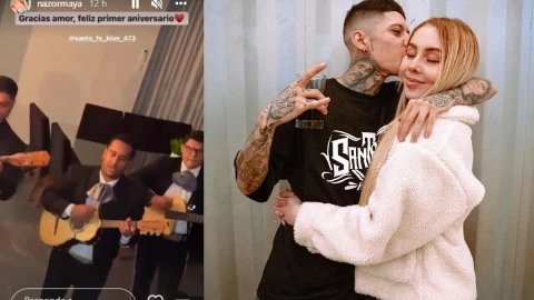 Santa Fe Klan y Maya Nazor.