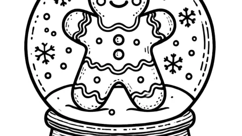 Galleta de jengibre para imprimir