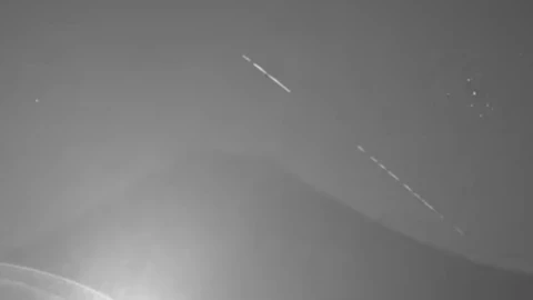 estela de luz volcán popocatépetl video