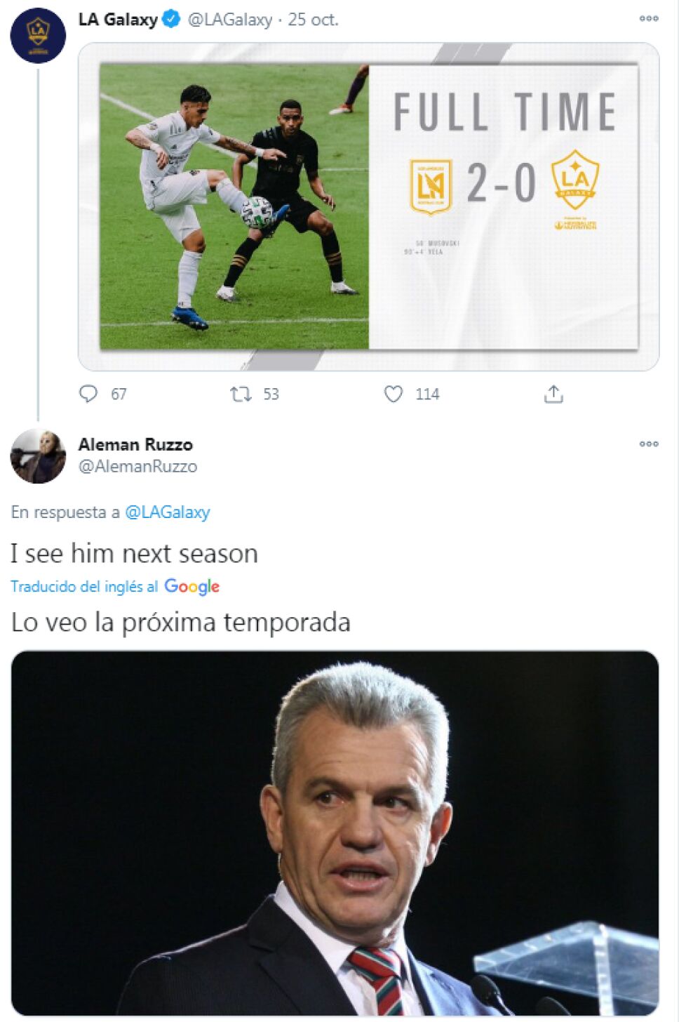 JAVIER AGUIRRE GALAXY