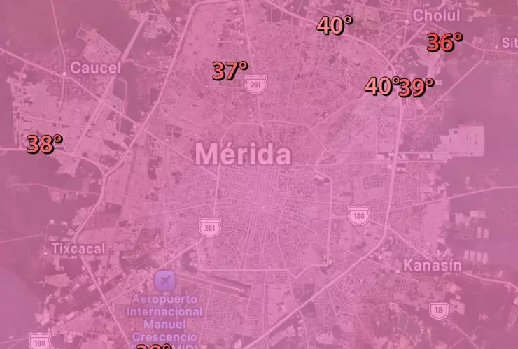 sensacion termica merida.