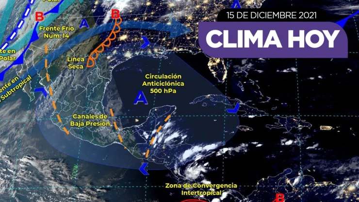 clima México 15 de diciembre