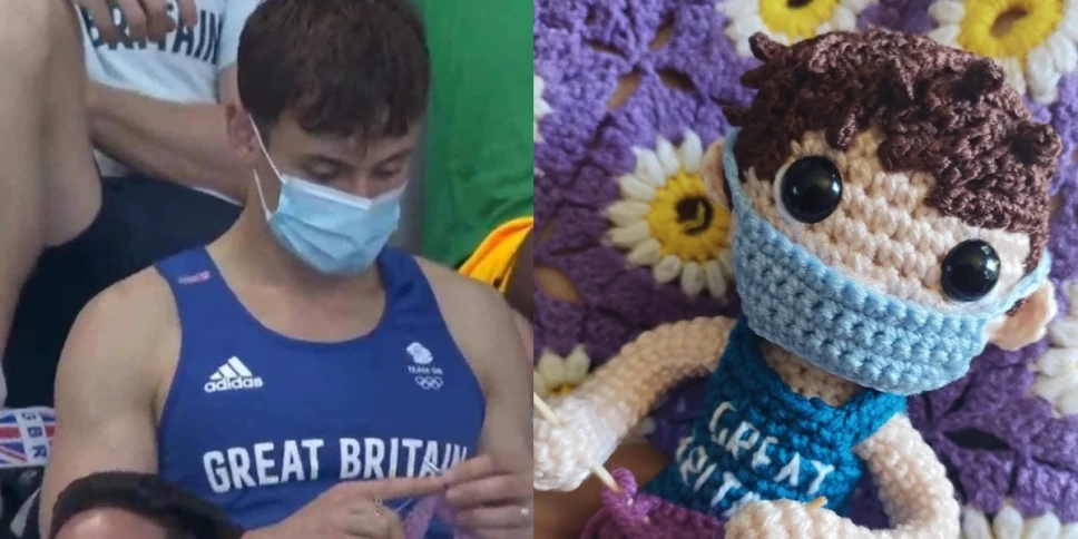 Tom Daley muñeco tejido