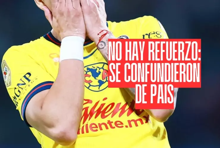 ¡Insólito! Lo anunciaban como refuerzo del Club América de México, pero se confundieron de país