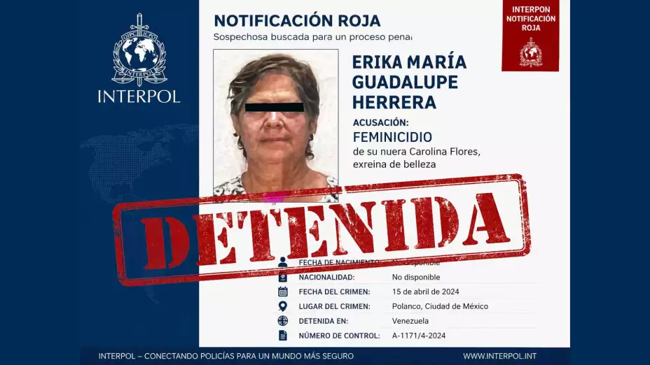 Notificación de detención de Guadalupe N.
