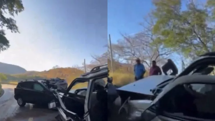 Una mujer y un hombre gravemente heridos tras aparatoso accidente en la carretera a Saltillo