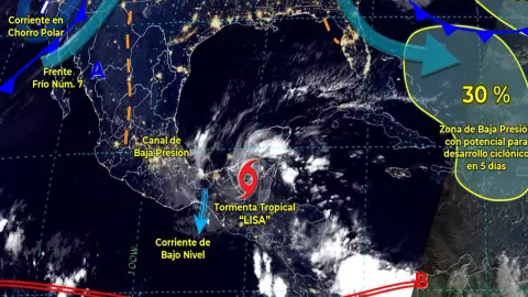 Clima 3 de noviembre: Continúan las lluvias en la Península de Yucatán
