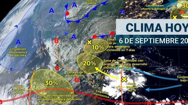 CLIMA 6 de septiembre en México
