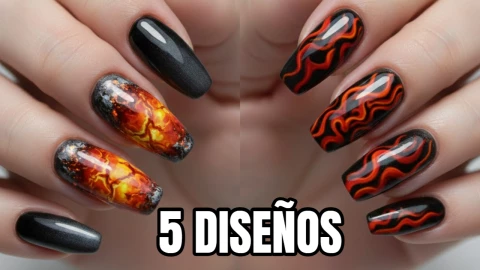 5 diseños de uñas con efecto lava: son ideales en cortas y largas para cualquier tipo de ocasión