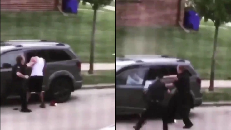 ¡Imágenes fuertes! El joven de 29 años se dirigió a su auto y al entrar el policía le disparó por la espalda