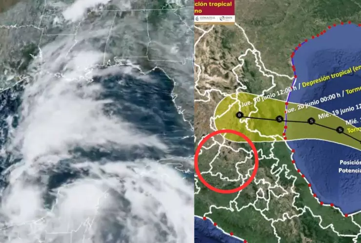 Potencial de ciclón tropical 1 en Guanajuato