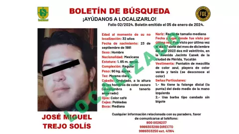 Localizan a joven que estuvo casi 6 MESES desaparecida y desactivan el boletín de búsqueda en Yucatán
