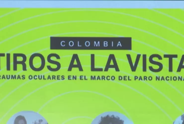 Más de 100 personas en Colombia sufrieron daños en los ojos a manos de la policía durante las protestas del Paro Nacional a principios de este año.