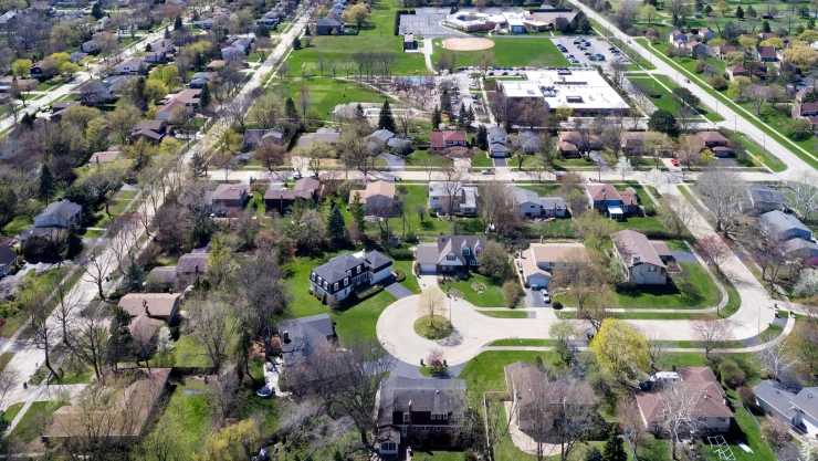 Zona residencial en Illinois