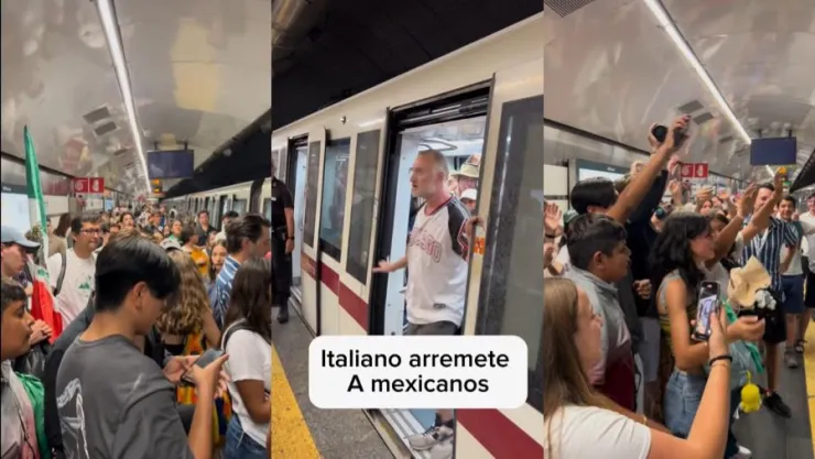 Un italiano se enfrenta a jóvenes turistas por el calor y el caos en el metro de Roma