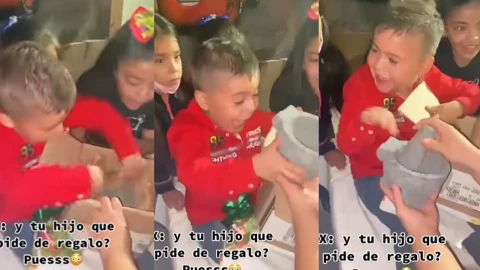 Niño recibe molcajete