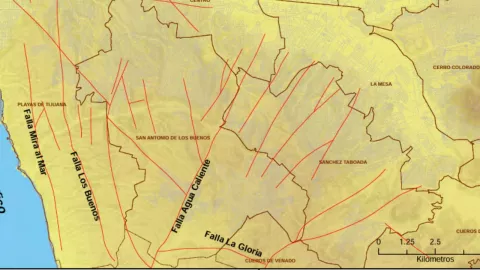 Atlas de Riesgo Tijuana 2025 ¿Por dónde pasan las fallas geológicas?