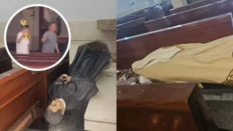 Excomulgan a hombres que hicieron vandalismo en Iglesia del Padre Cuco