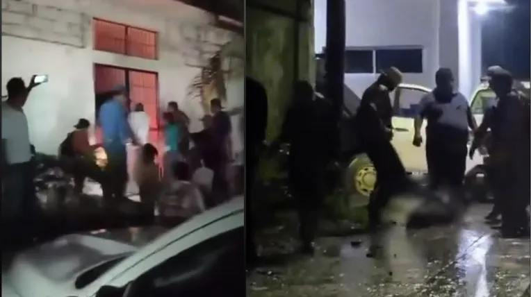 Caso de Ariana y su abuelita: linchan a detenidos tras irrupción de turba en comandancia de Ostuacán