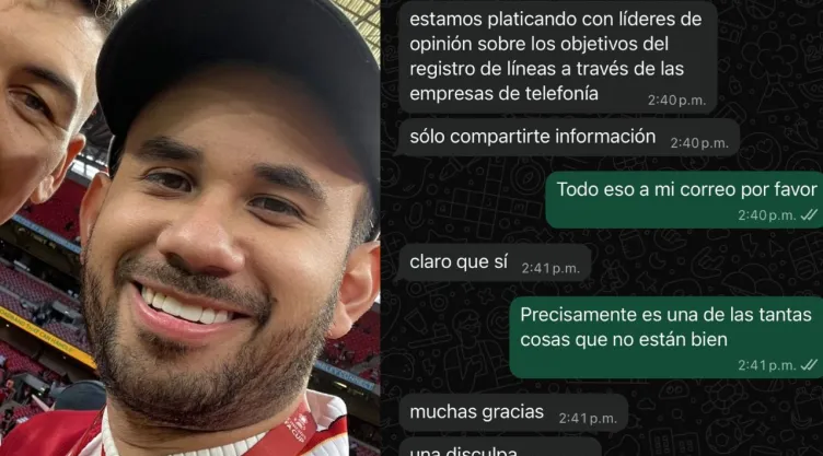 Werevertumorro exhibe como “alguien de arriba” obtuvo su teléfono tras queja por el registro de celulares