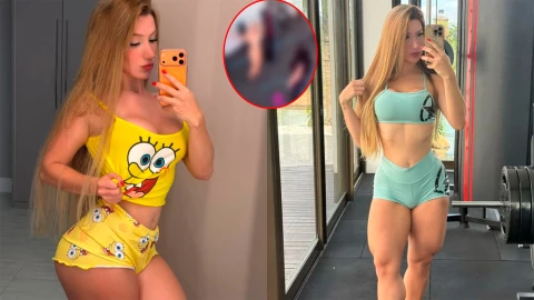 VIDEO | Ella es la modelo e influencer fitness que se quit0 la r0p4 tras discutir con una cliente