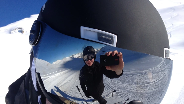 Selfie en la nieve