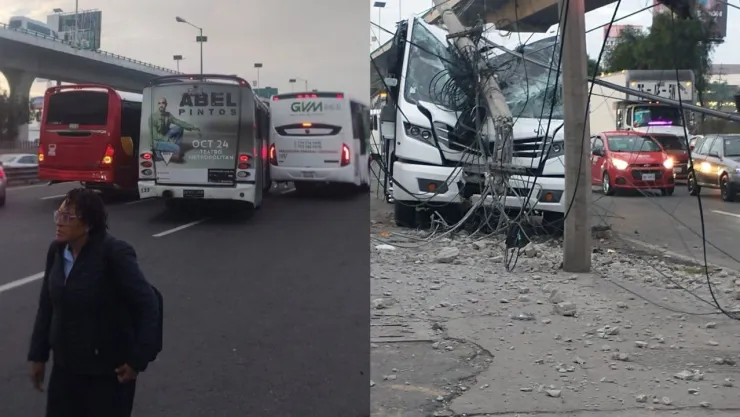 Accidentes y caos en carreteras de México