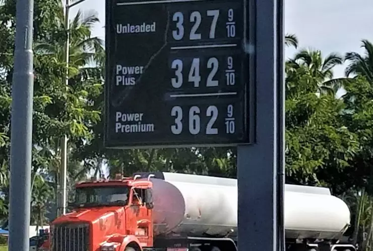 Precio de la gasolina hoy