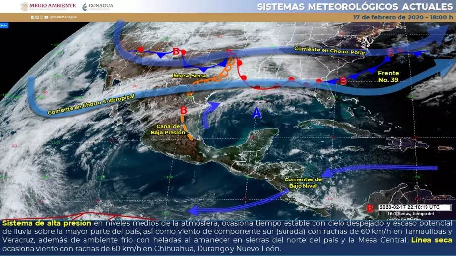 Para mañana se prevé ambiente frío y heladas en las montañas del norte de México y la Mesa Central