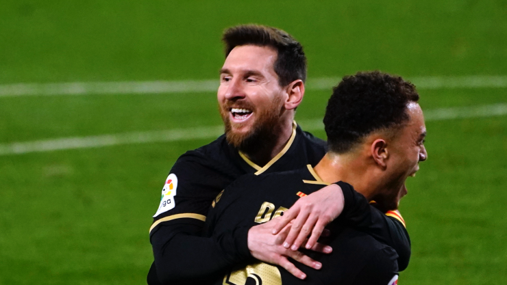 Lionel Messi y Dest